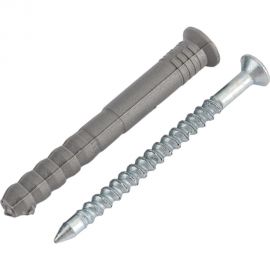 Дюбель-гвоздь Tech-Krep полипропилен, потайная манжета, SM-L 8x60 мм, 500 шт. 125228 