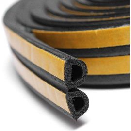 Уплотнитель пром.самоклеящийся ""D"" черный, 12x10, Industrial ZOOM, 50m 02-2-4-220 