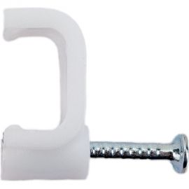 Скоба для кабеля HLT плоская, 9 мм, уп. 100 шт. 4670042796382 