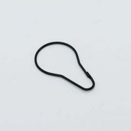 Набор колец для шторы в ванную комнату IDDIS цвет черный RINMBL0i15 