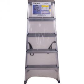 Двухсторонняя алюминиевая стремянка STAIRS 5 ступеней ТТ-01-00542 
