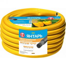 Армированный поливочный шланг Царицынские краски ВИТ Янтарь желтый, 18 мм, 2 мм, 25 м 38508 