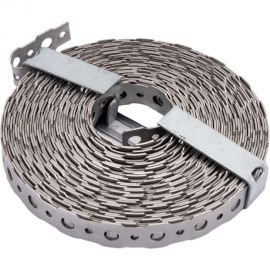 Перфорированная лента VORMANN 16x0,9 мм, 10 м, нержавеющая сталь 011403016 