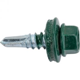 Кровельный саморез Невский Крепеж св., 5,5x19 мм, ral 6005 зеленый, 60 шт. ведро малое нк 824573 