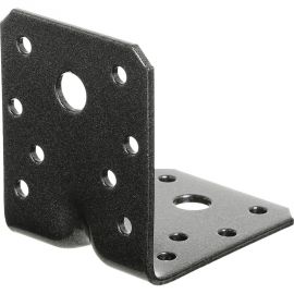 Уголок GAH ALBERTS DURAVIS перфо., усил., 70x70x55x2,5 мм, черный диамант 301866 