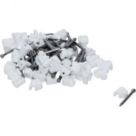 Скоба для кабеля, круглая А 4мм, 50шт - пакет Tech-Krep 103645 