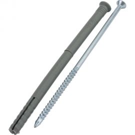 Дюбель для теплоизоляции с металлическим гвоздём с термоголовкой 8х140, 250шт Tech-Krep 130098 