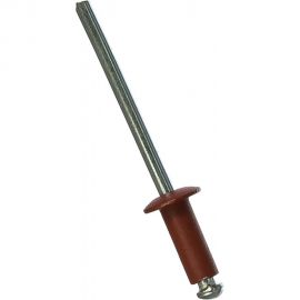 Заклёпка вытяжная красная окись (150 шт; 4х10 мм; RAL 3009150) Качественный КРЕПЕЖ 0200519 КЧ 