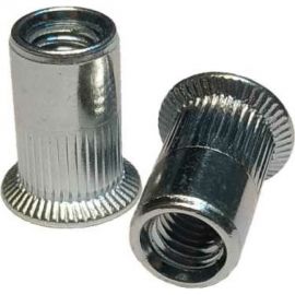 Резьбовая заклепка Daxmer м5, оцинкованная сталь, насечки, потайной борт, 1000 шт. 393279 