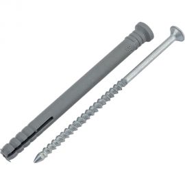 Дюбель-гвоздь Tech-Krep полипропилен, потайная манжета, SM-L 6x80 мм, 1000 шт. 125227 