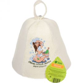 Шапка Банные штучки Отшлёпай меня веником, войлок 100% 41147 