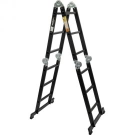 Лестница-стремянка 4x5 трансформер WORKY profi black, высота 5.9 м ARD257739 