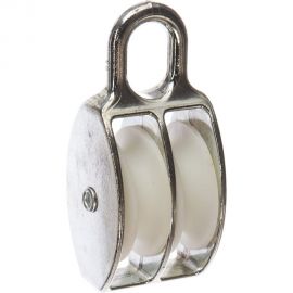 Двойной оцинкованный блок для троса, нейлоновый шкив 50мм 1шт - ярлык Tech-Krep 112733 