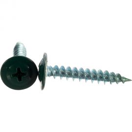 Прессшайба Качественный КРЕПЕЖ 4.2х25 мм, зеленый мох RAL 6005, острая, 160 шт 0200225 КЧ 