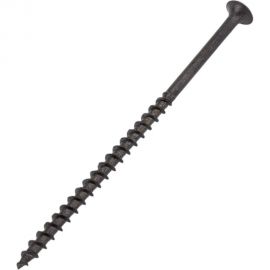 Качественный КРЕПЕЖ Саморез 4,8х102 потай, крупная резьба, оксид 50 шт 0200383 КЧ 