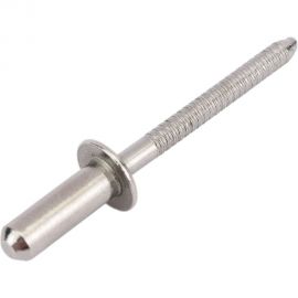 Вытяжная нержавеющая заклепка со стандартным бортиком KREPFIELD закрытый конец, 4,8x14 мм, ISO 16585, А2, 100 шт. 16585ЗАКЛЕПКА4,8Х14А2-100 