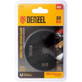 Насадка отрезная полукруг HSS по металлу и дереву 80х1.2 мм мелкий зуб для МФИ Denzel 782301 