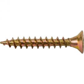 Шуруп крепежная техника желтый цинк, 3,5x25 100 шт. 11320 