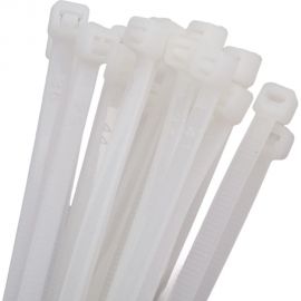 Нейлоновая стяжка SUPRLAN 4.8х300 мм белая 100pcs 06-1028 