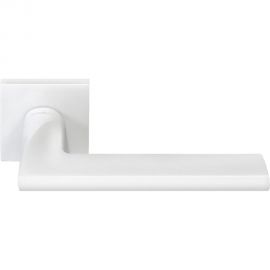 Дверная ручка на квадратной розетке MORELLI MH-50-S6 W, 6 мм, цвет - белый 9012701 