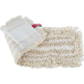 Насадка Luscan МОП плоская, хлопок, микрофибра, 40x11 см., бежевая 1016068 