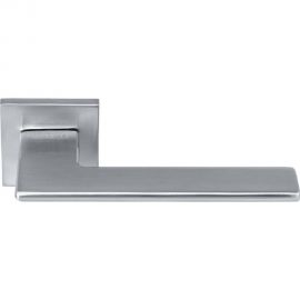 Дверная ручка MORELLI MH-51-S6 SC ""Plateau"" на квадратной розетке 6 мм, матовый хром 9013385 
