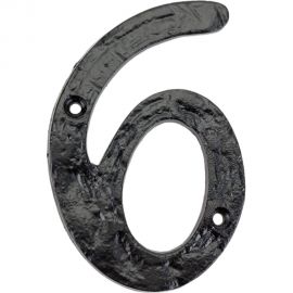 Цифра Левша L.Baskerville LB-MI-315-6 черная У2-5369.Ч 