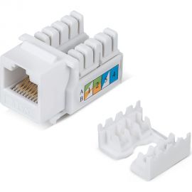 Вставка Keystone Cabeus Jack RJ-45, категория 6, заделка тип 110, белая KJ-RJ45-Cat.6-90 