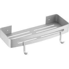 Полочка с крючками FASHUN алюминий, металлик A7336-17 