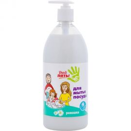 Средство для мытья посуды Дай пять ""Ромашка"", дозатор, 1000 мл ПДП-02 