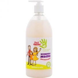 Жидкое мыло Дай пять Молоко и мед, дозатор, 1000 мл МДП-08 