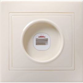 Телефонная 1местная Розетка IEK КВАРТА кремовый ETK10-K33-DM 