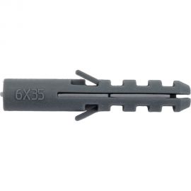 Дюбель распорный "ЕВРО" полипропиленовый 1000 шт. (6х35 мм) ЗУБР 301010-06-035 