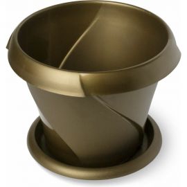 Кашпо с поддонником Martika Флориана 5.4 л, диам. 270 мм, золотое С387ЗОЛ 