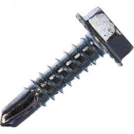 Самонарезающий винт со сверловым концом Grabber HEX 4,8х19 мм Белый цинк 300 шт. 10075H3-300DIY 