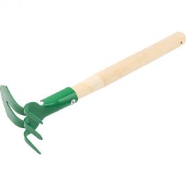 Комбинированная стальная мотыжка КЭС 65x150x435 мм, деревянная рукоятка 21020023 