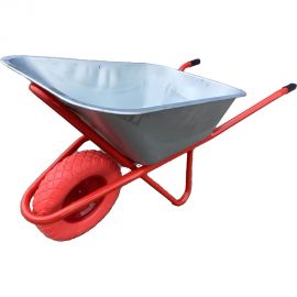 Строительная тачка SevenBerg 110 л, на одном литом ПУ колесе 4687203268442 