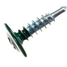 Прессшайба Качественный КРЕПЕЖ 4.2х16 мм, зеленый мох RAL 6005, сверло, 250 шт 0300211 КЧ 