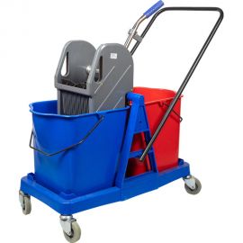 Уборочная тележка NV двухведерная 2x23, с отжимом NV-11574 