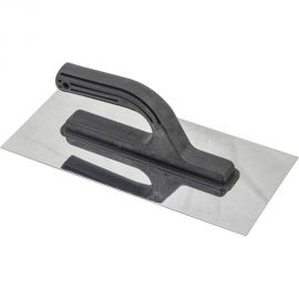 Прямая гладилка КЭС нержавеющая сталь, пластиковая рукоятка, 130x270 мм 10100001 