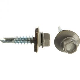 Кровельный саморез крепежная техника серый RAL 7004, 5.5х25 мм, 250 шт 420366 БК 