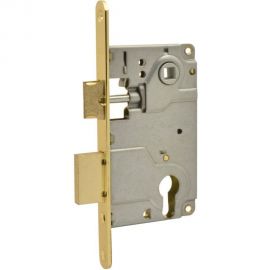 Корпус замка НОРА-М 25-85 мм золото, под цилиндр 8544 