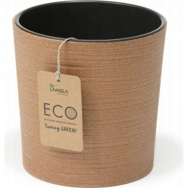 Кашпо с вкладышем LAMELA Sp.z o. 843 MALWA ECO dluto 25х25 см, натуральное дерево 058925 