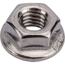 Нержавеющая гайка с фланцем KREPFIELD М6, DIN 6923, А2, с зазубринами, шестигранная, 20 шт. 6923А2ГАЙКАМ6-20 