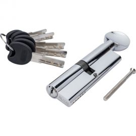 Цилиндр PALIDORE 100PC 50/50С ключ/завертка, хром блестящий 98760905 