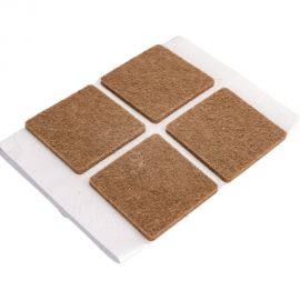 Фетровый самоклеящийся пункт Локри 40x40 мм, коричневый, 9 шт. 4414 