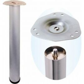 Ножка для стола MFK-TORG 71 см, матовый хром, крепление диск Н-71 ДМХ 