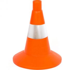 Дорожный конус Технология КС-1.6 320 мм, мягкий, 1 светоотражающая полоса 00000000059 