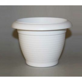 Горшок SANTINO Терра 4 л, белый, диам. 23 см, высота 165 мм 049280 