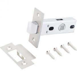 Защелка Аллюр L45-8 SN (матовый никель; торцевая планка 25 мм; без ручек) 11210 